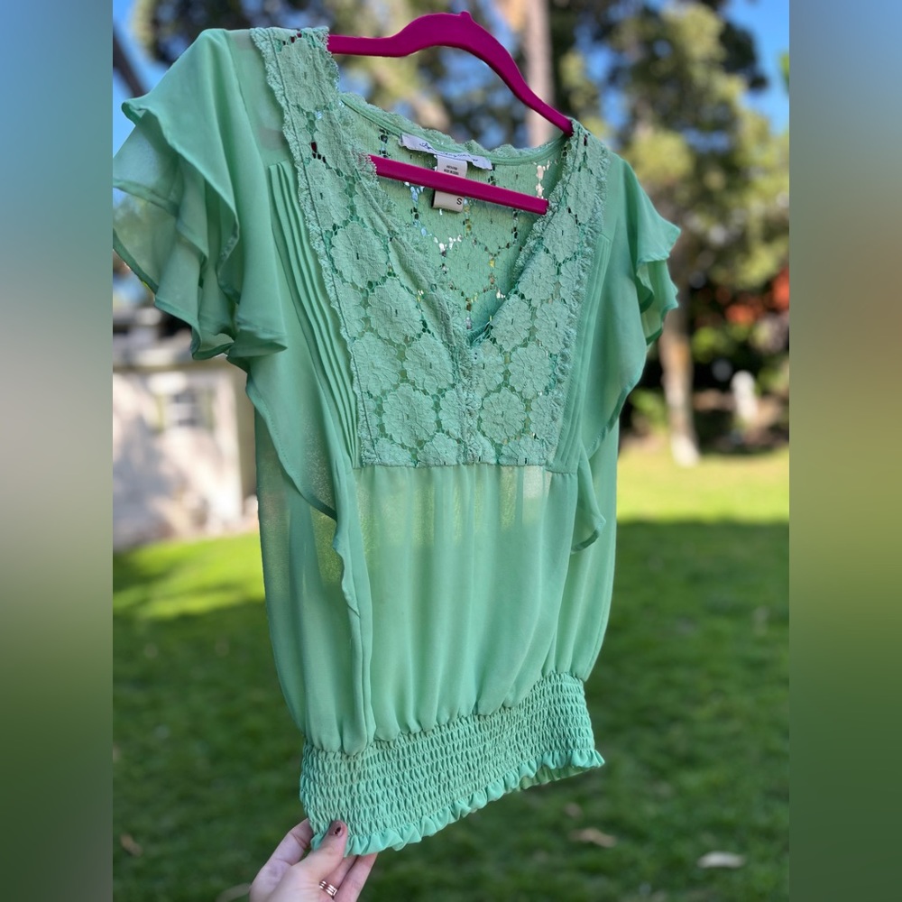 American rag - green shirt